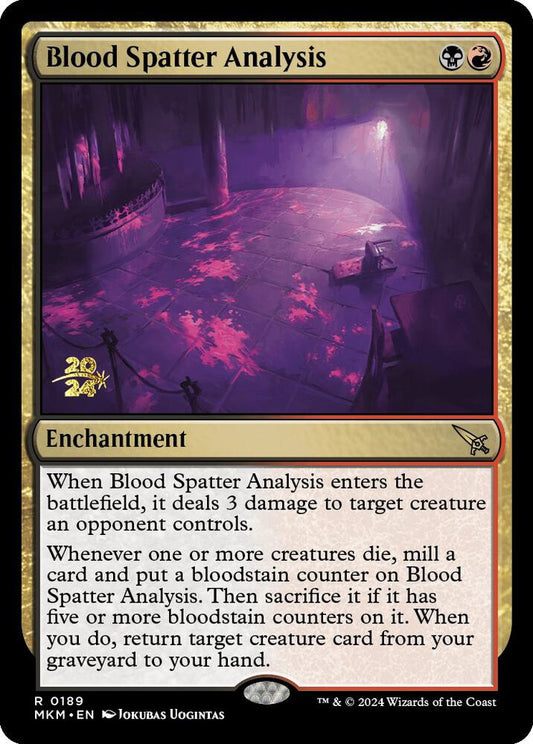 Blood Spatter Analysis [Prerelease Cards] 189