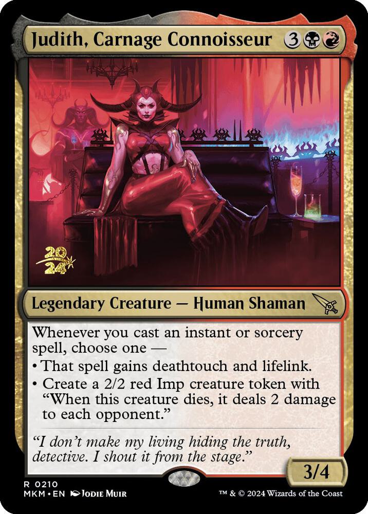 Judith, Carnage Connoisseur [Prerelease Cards] 210