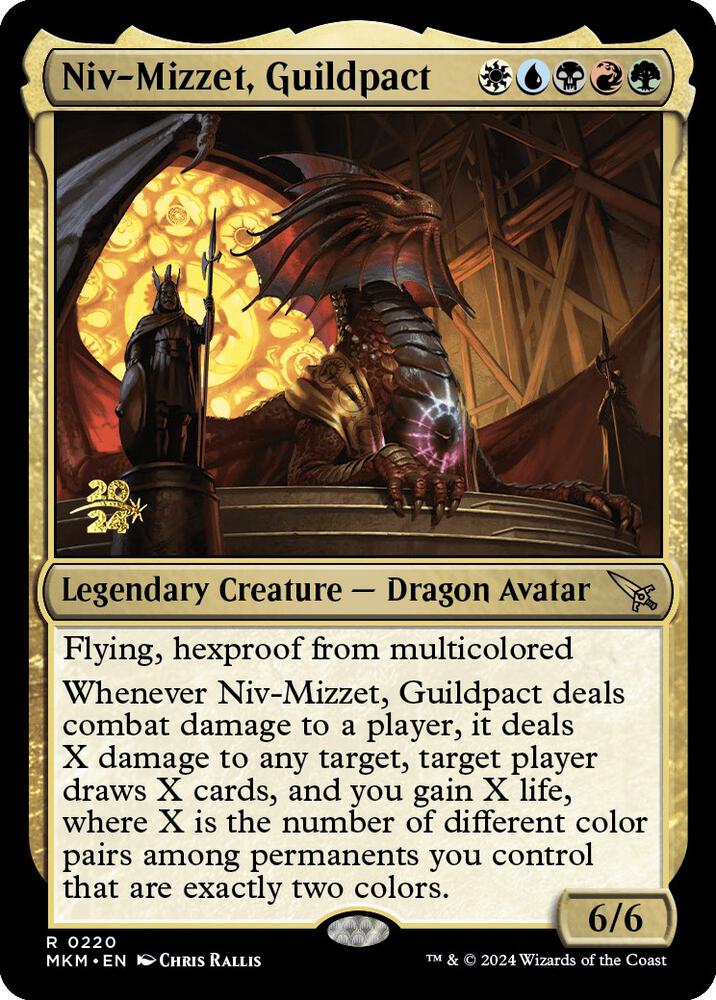 Niv-Mizzet, Guildpact [Prerelease Cards] 220