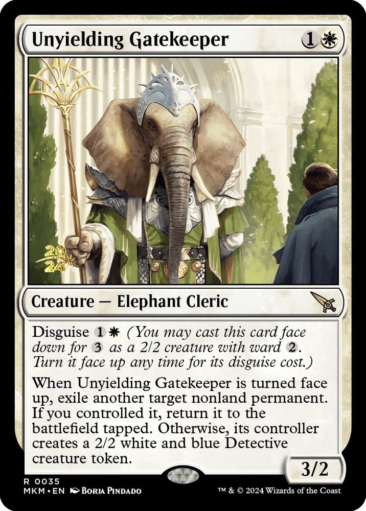 Unyielding Gatekeeper [Prerelease Cards] 35