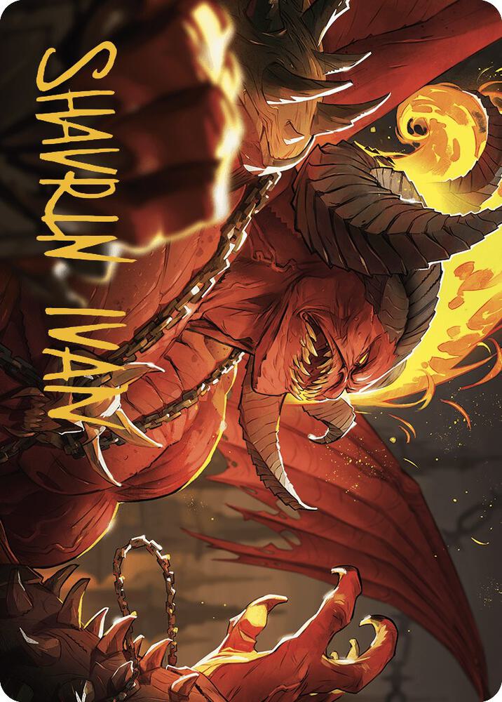 Rakdos, Patron of Chaos Art Card (45/49) (Gold-Stamped Signature) [Art Series: Murders at Karlov Manor] 45