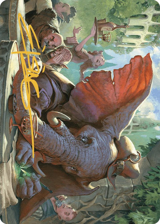 Loxodon Eavesdropper Art Card (Gold-Stamped Signature) [Art Series: Murders at Karlov Manor] 15