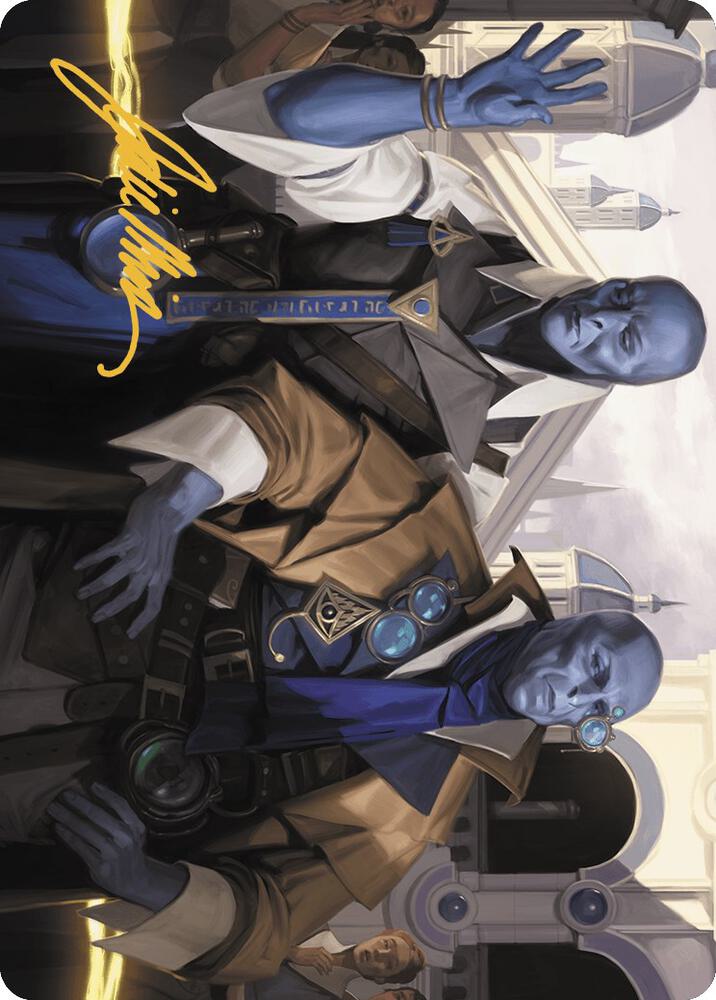 Hotshot Investigators Art Card (Gold-Stamped Signature) [Art Series: Murders at Karlov Manor] 5