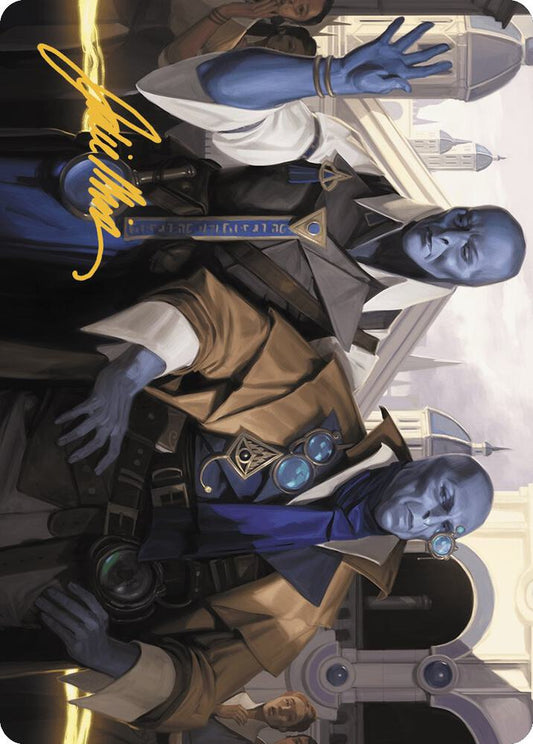 Hotshot Investigators Art Card (Gold-Stamped Signature) [Art Series: Murders at Karlov Manor] 5