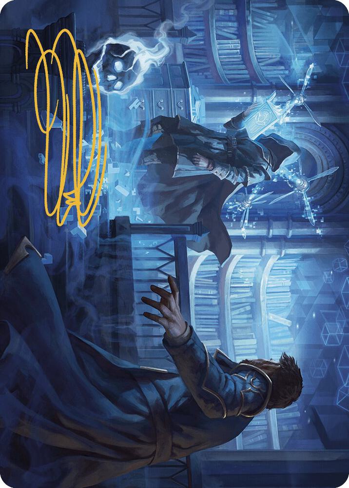 Intrude on the Mind Art Card (Gold-Stamped Signature) [Art Series: Murders at Karlov Manor] 6