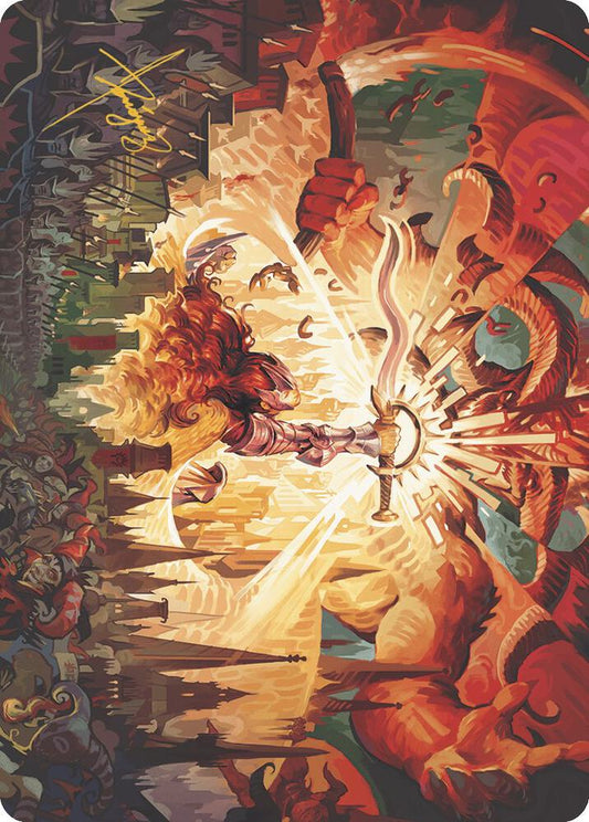 Warleader's Call Art Card (23/49) (Gold-Stamped Signature) [Art Series: Murders at Karlov Manor] 23