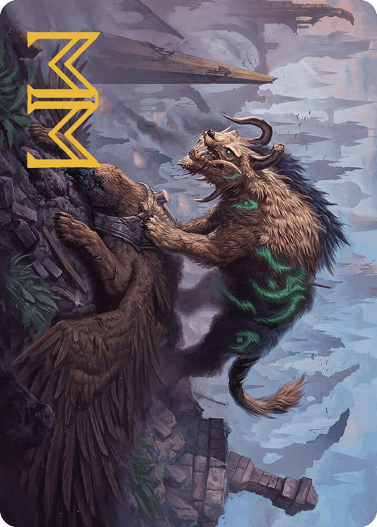 Axebane Ferox Art Card (Gold-Stamped Signature) [Art Series: Murders at Karlov Manor] 13