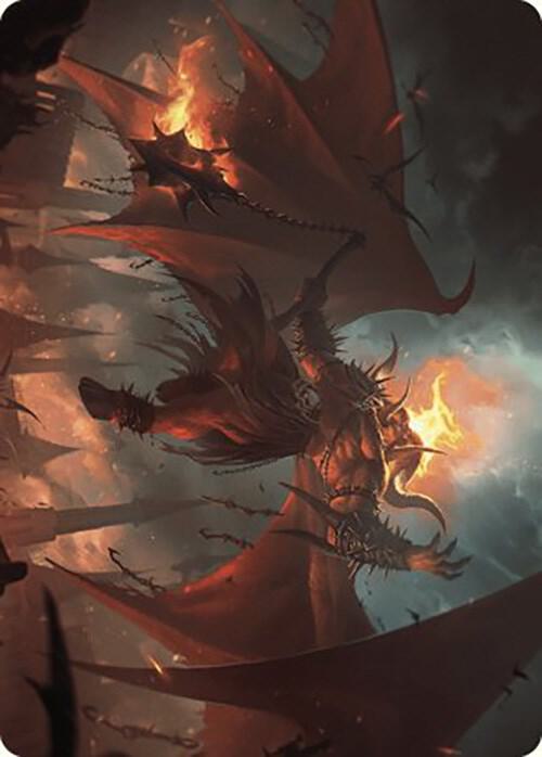 Rakdos, Patron of Chaos Art Card (22/49) [Art Series: Murders at Karlov Manor] 22