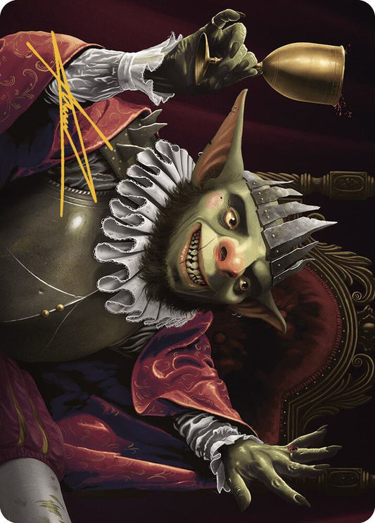 Krenko, Baron of Tin Street Art Card (Gold-Stamped Signature) [Art Series: Murders at Karlov Manor] 40