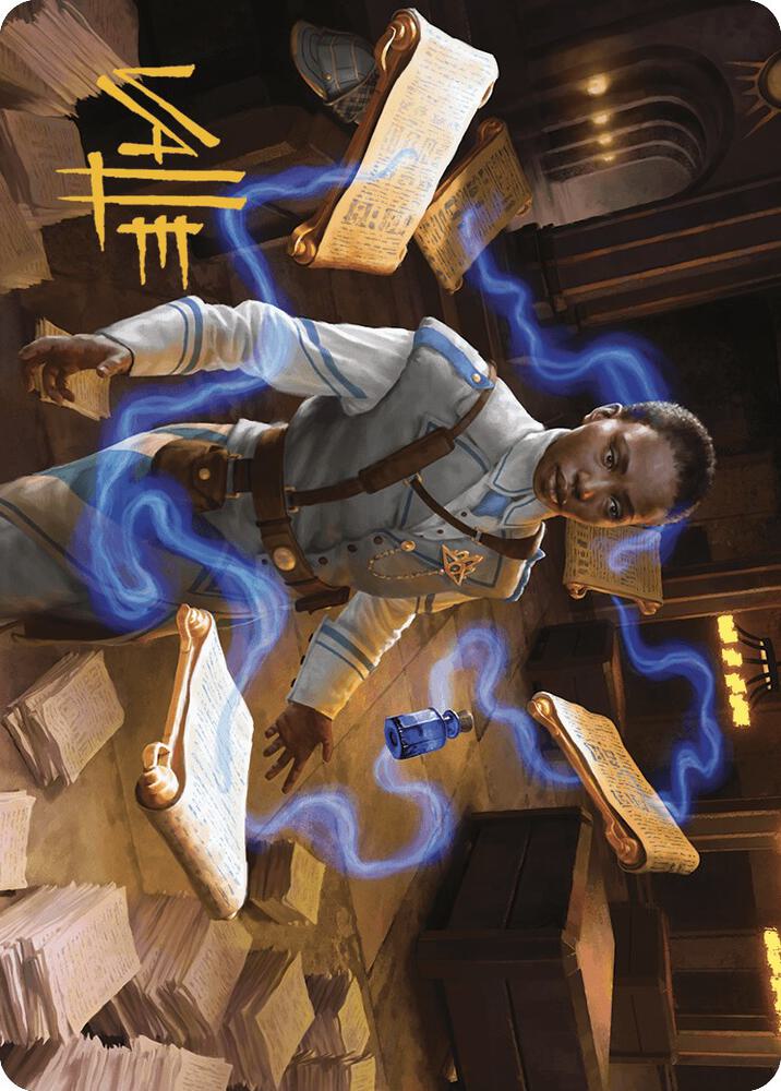 Case File Auditor Art Card (Gold-Stamped Signature) [Art Series: Murders at Karlov Manor] 3