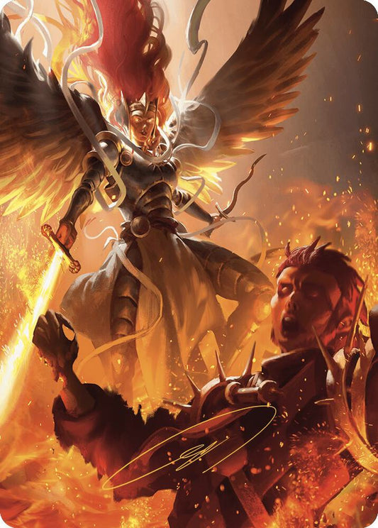 Warleader's Call Art Card (35/49) (Gold-Stamped Signature) [Art Series: Murders at Karlov Manor] 35