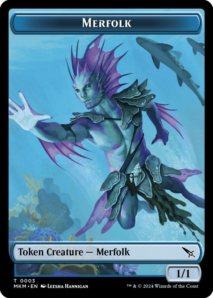 Merfolk Token [Murders at Karlov Manor] 3