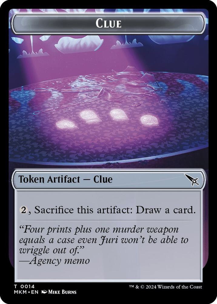 Clue (0014) // A 0041 Double-Sided Token [Murders at Karlov Manor] 14 // 41