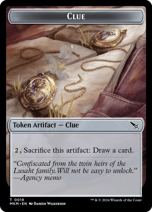 Clue (0018) // A 0045 Double-Sided Token [Murders at Karlov Manor] 18 // 45