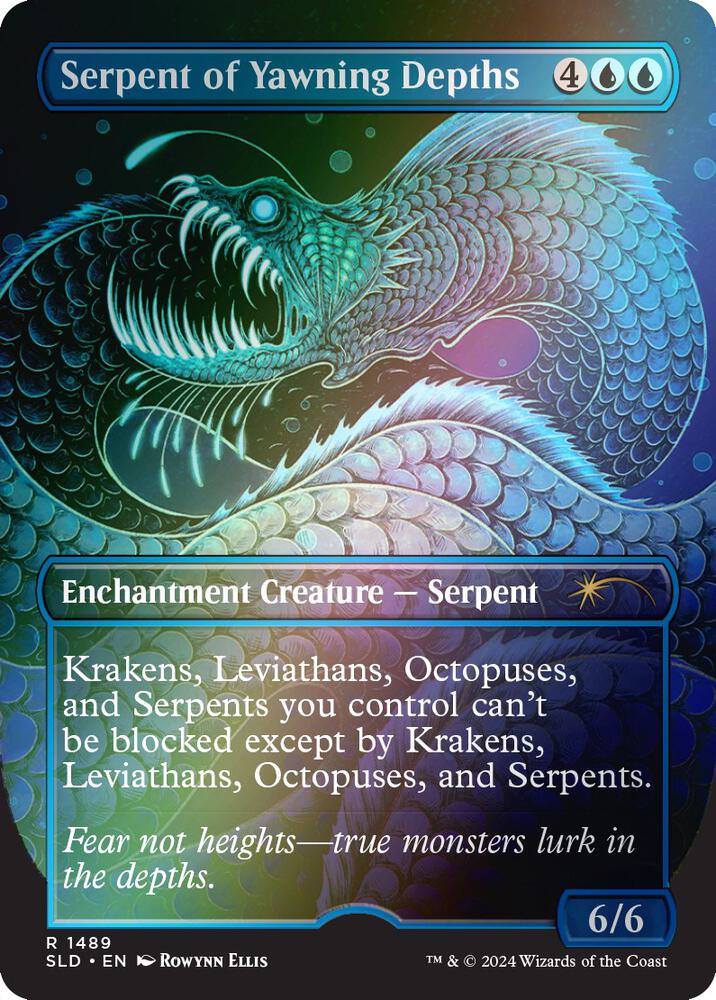 Serpent of Yawning Depths (Rainbow Foil) [Secret Lair Drop Series] 1489