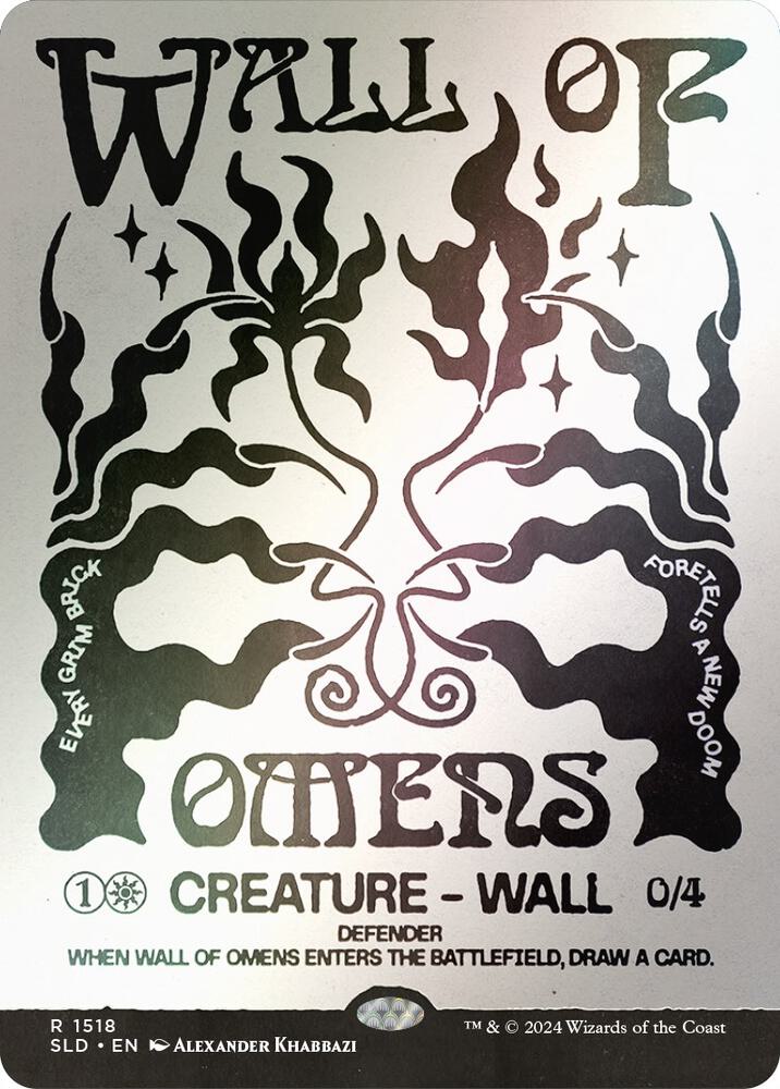 Wall of Omens (Rainbow Foil) [Secret Lair Drop Series] 1518