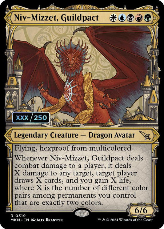 Niv-Mizzet, Guildpact (Serial Numbered) [Murders at Karlov Manor] 319