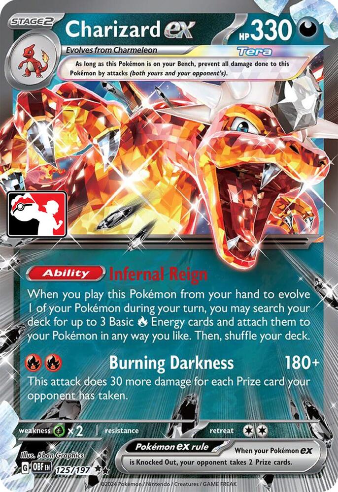 Charizard ex - 125/197 [Prize Pack Series Cards] 125/197