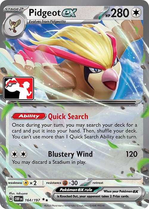 Pidgeot ex [Prize Pack Series Cards] 164/197