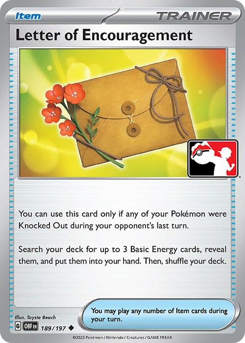 Letter of Encouragement [Prize Pack Series Cards] 189/197