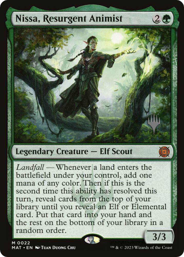 Nissa, Resurgent Animist [Promo Pack: Murders at Karlov Manor] 22