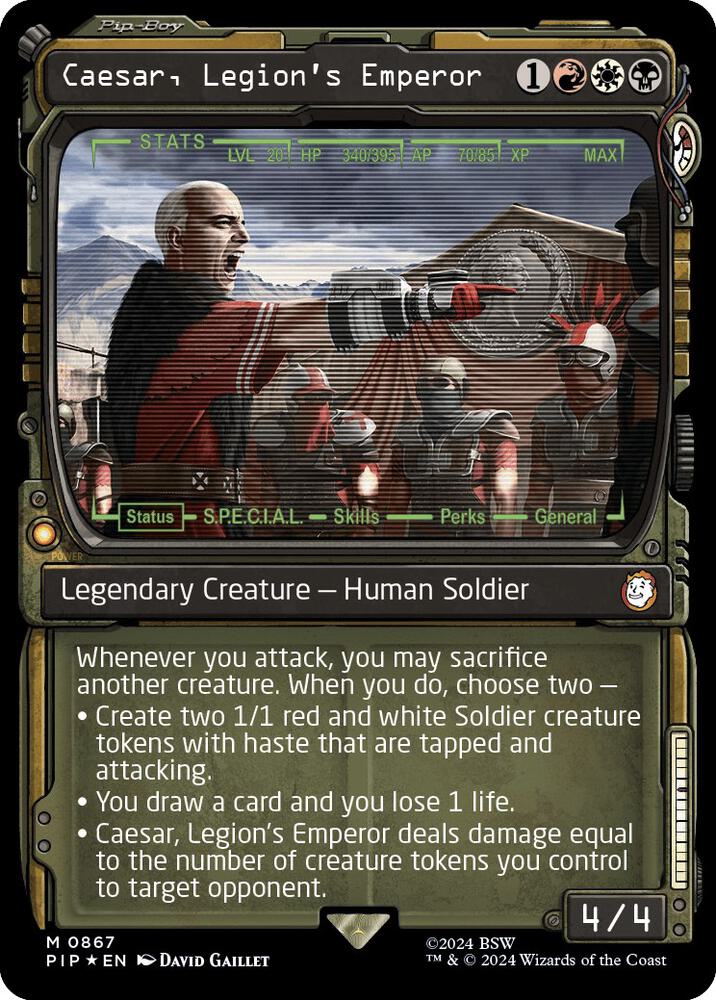 Caesar, Legion's Emperor (Showcase) (Surge Foil) [Universes Beyond: Fallout] 867