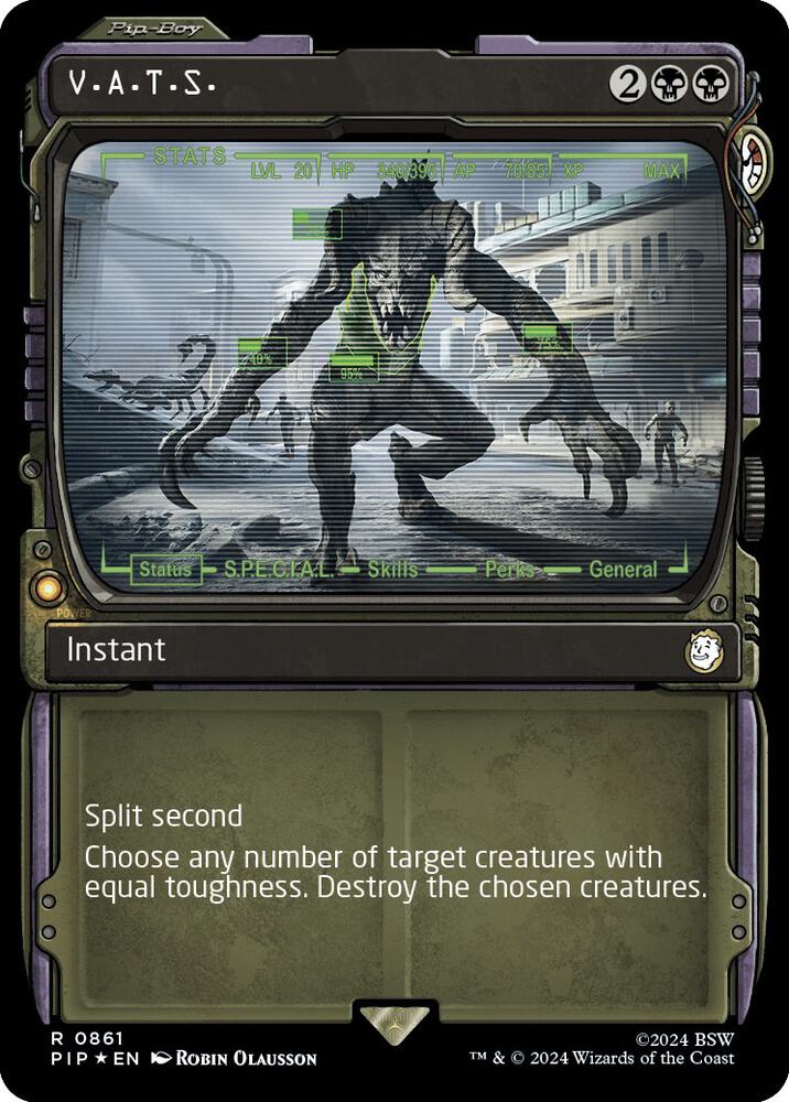 V.A.T.S. (Showcase) (Surge Foil) [Universes Beyond: Fallout] 861