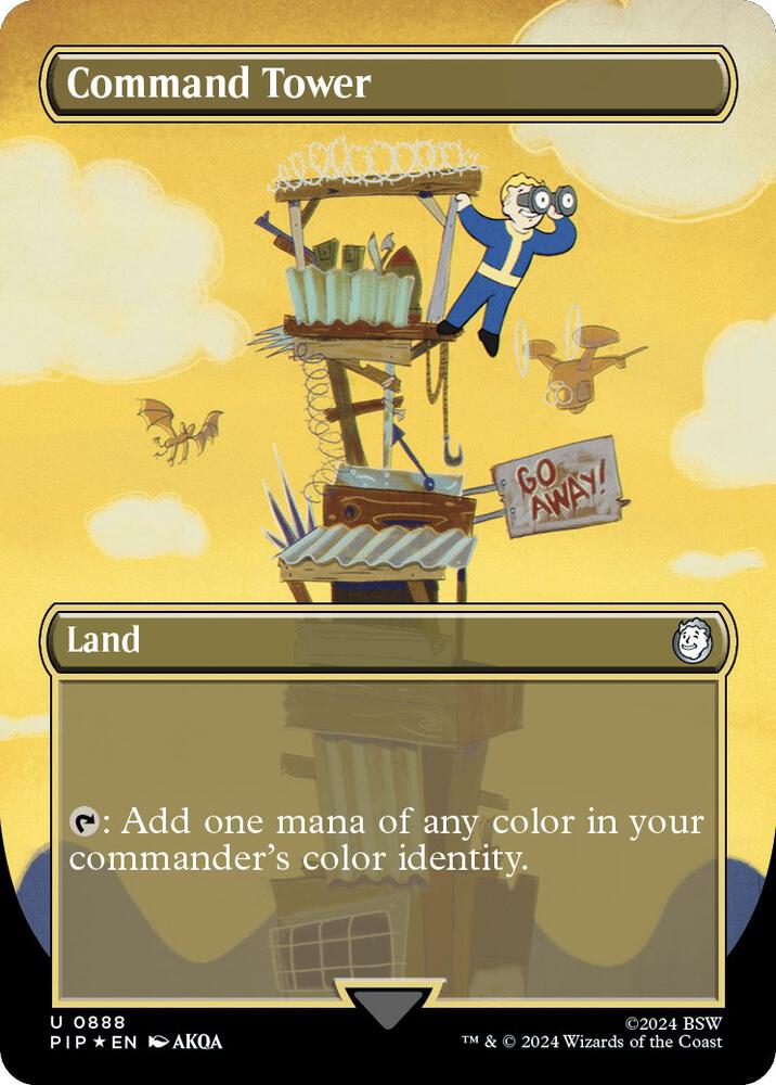 Command Tower (Borderless) (Surge Foil) [Universes Beyond: Fallout] 888