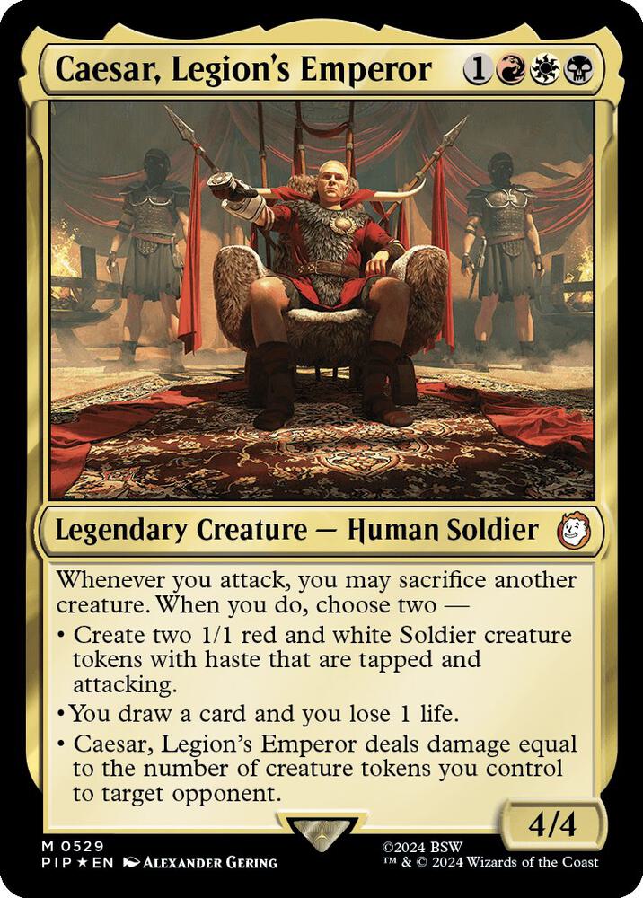 Caesar, Legion's Emperor (Surge Foil) [Universes Beyond: Fallout] 529
