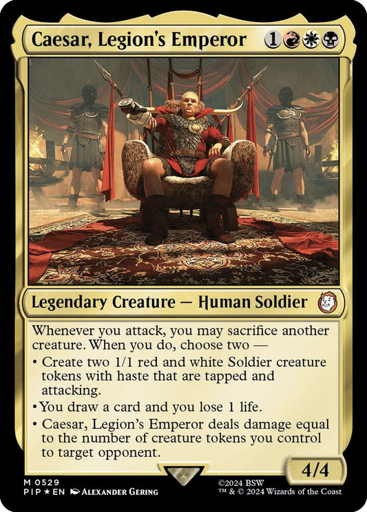 Caesar, Legion's Emperor (Surge Foil) [Universes Beyond: Fallout] 529