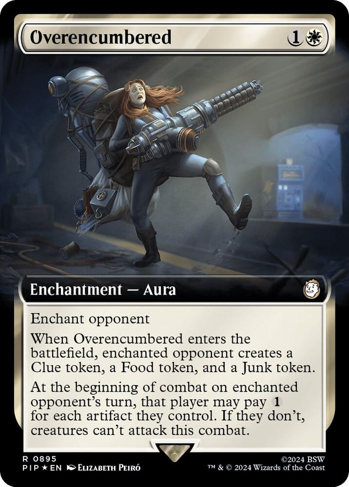 Overencumbered (Extended Art) (Surge Foil) [Universes Beyond: Fallout] 895