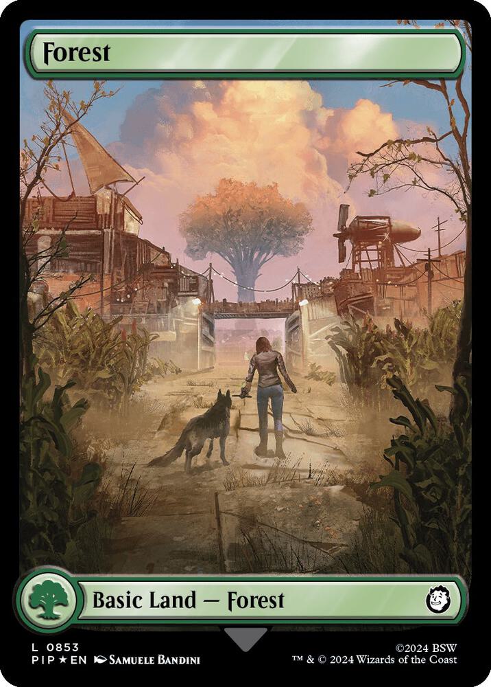 Forest (0853) (Surge Foil) [Universes Beyond: Fallout] 853