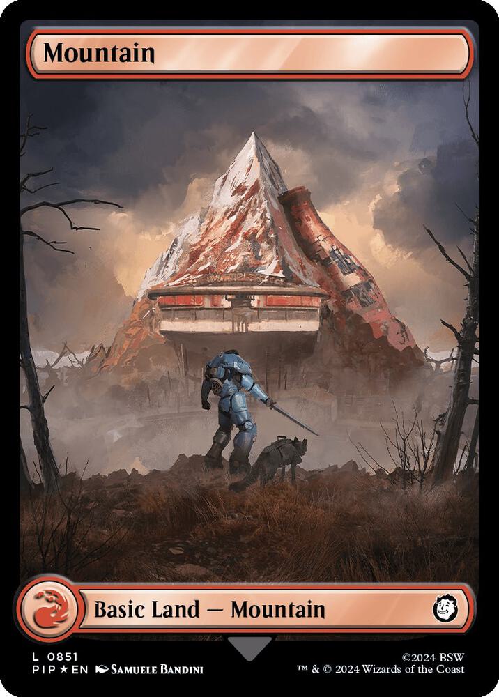 Mountain (0851) (Surge Foil) [Universes Beyond: Fallout] 851