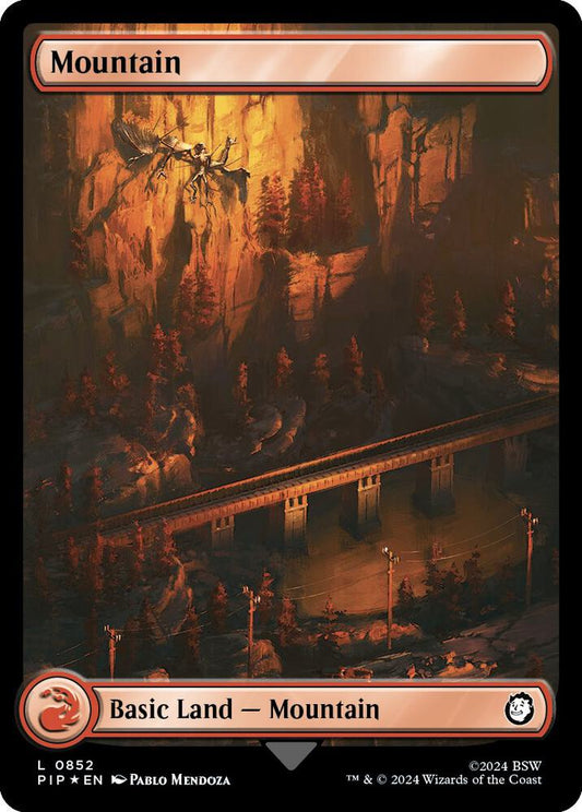 Mountain (0852) (Surge Foil) [Universes Beyond: Fallout] 852