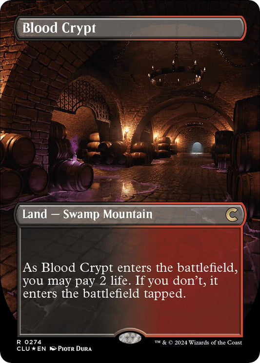 Blood Crypt (Borderless) [Ravnica: Clue Edition] 274