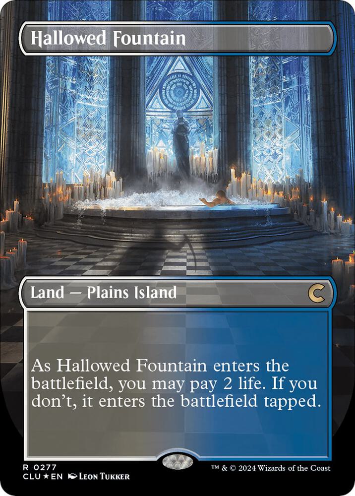 Hallowed Fountain (Borderless) [Ravnica: Clue Edition] 277