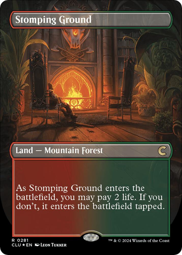 Stomping Ground (Borderless) [Ravnica: Clue Edition] 281