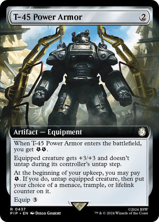 T-45 Power Armor (Extended Art) [Universes Beyond: Fallout] 437