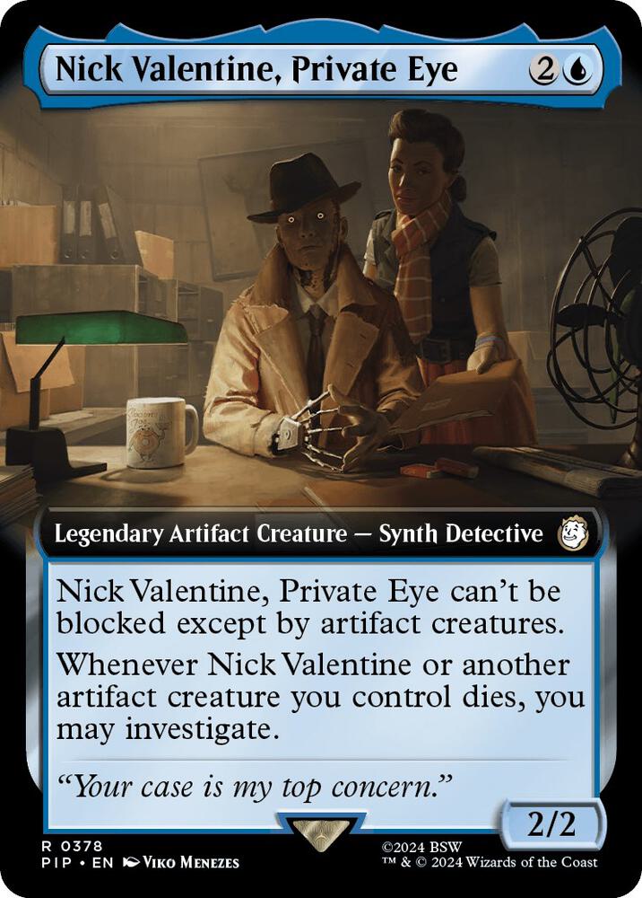 Nick Valentine, Private Eye (Extended Art) [Universes Beyond: Fallout] 378