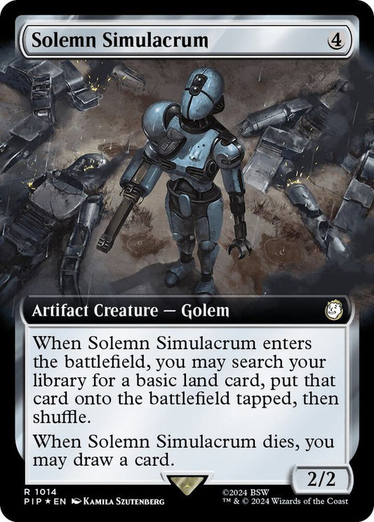 Solemn Simulacrum (Extended Art) (Surge Foil) [Universes Beyond: Fallout] 1014