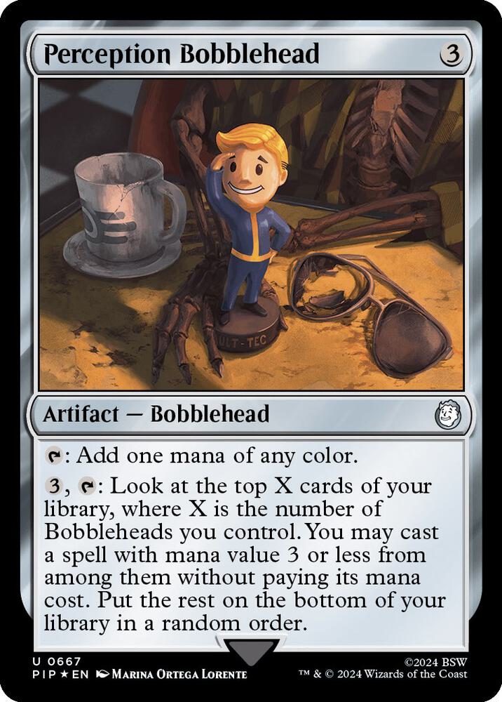 Perception Bobblehead (Surge Foil) [Universes Beyond: Fallout] 667