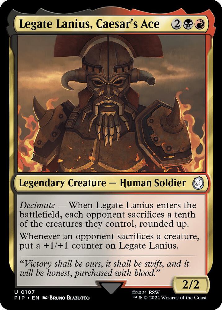 Legate Lanius, Caesar's Ace [Universes Beyond: Fallout] 107