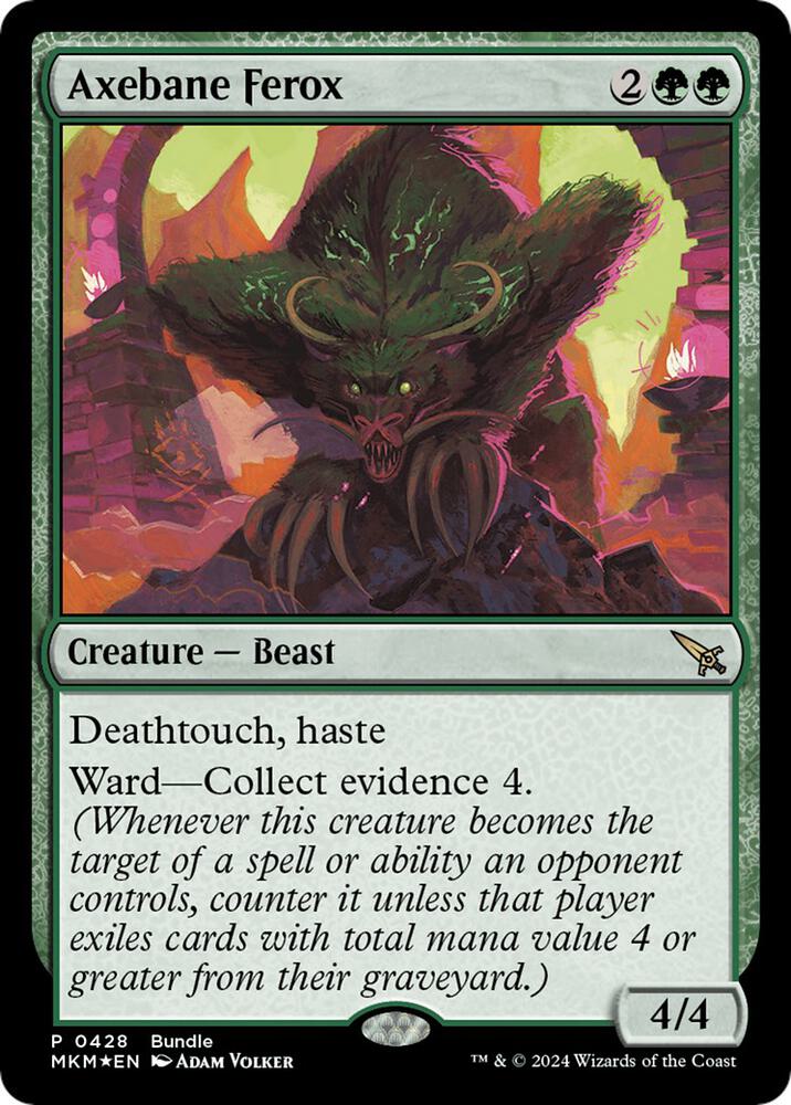 Axebane Ferox (MKM Bundle) [Unique and Miscellaneous Promos] 428