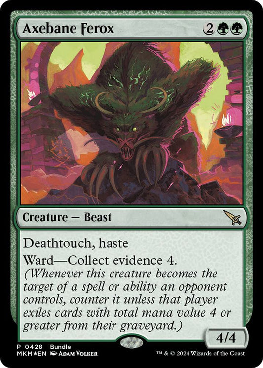 Axebane Ferox (MKM Bundle) [Unique and Miscellaneous Promos] 428