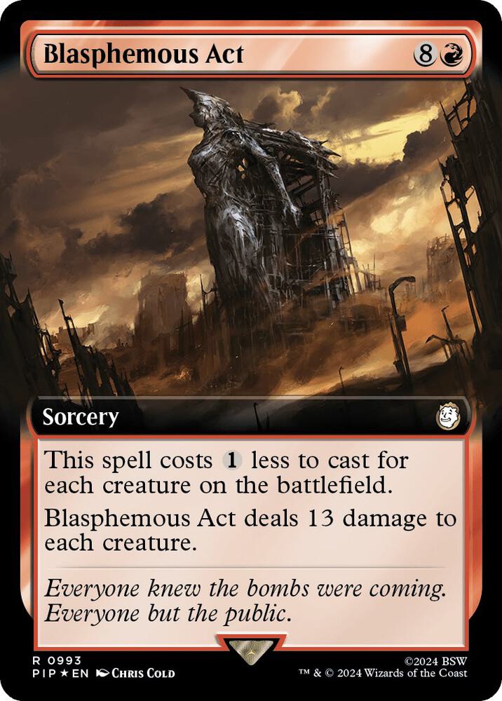 Blasphemous Act (Extended Art) (Surge Foil) [Universes Beyond: Fallout] 993