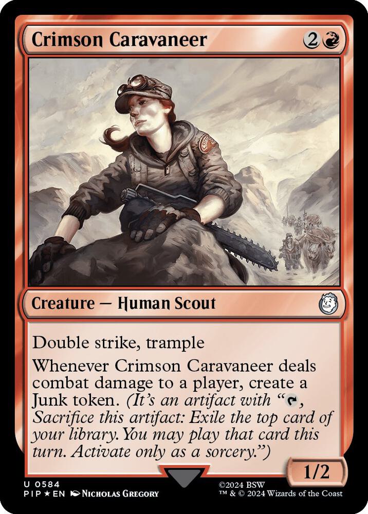 Crimson Caravaneer (Surge Foil) [Universes Beyond: Fallout] 584