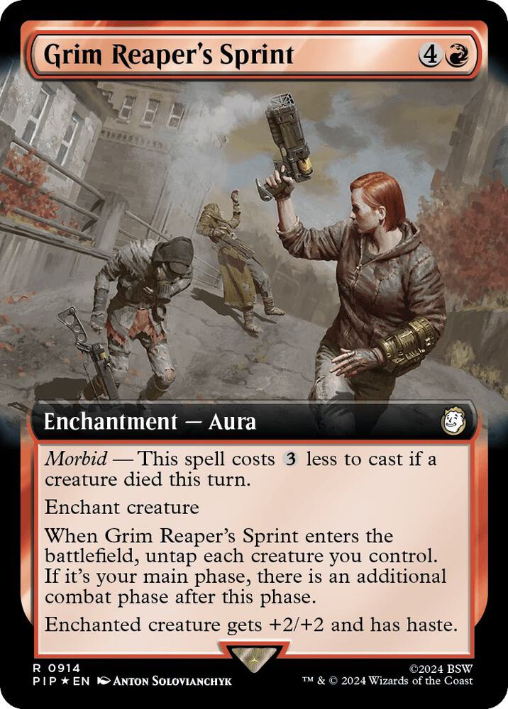 Grim Reaper's Sprint (Extended Art) (Surge Foil) [Universes Beyond: Fallout] 914