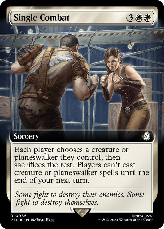 Single Combat (Extended Art) (Surge Foil) [Universes Beyond: Fallout] 986