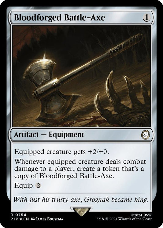 Bloodforged Battle-Axe (Surge Foil) [Universes Beyond: Fallout] 754