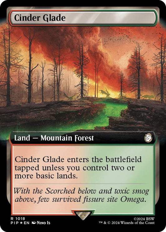 Cinder Glade (Extended Art) (Surge Foil) [Universes Beyond: Fallout] 1018